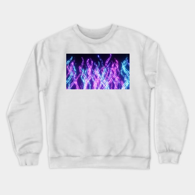 Magical Colorful Frozen Icicle Flames Crewneck Sweatshirt by jrfii ANIMATION